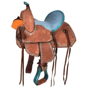 10" DOUBLE T YOUTH BARREL SADDLE