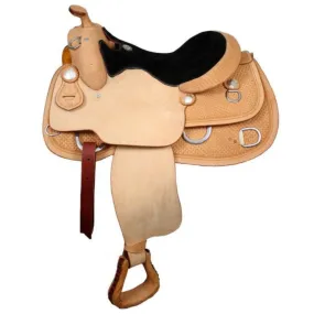 16" , 17" DOUBLE T PREMIUM LEATHER TRAINING SADDLE