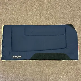 23284 Reinsman Ranch Cutter Pad 32x32x1 Fleece Bottom Navy Blue