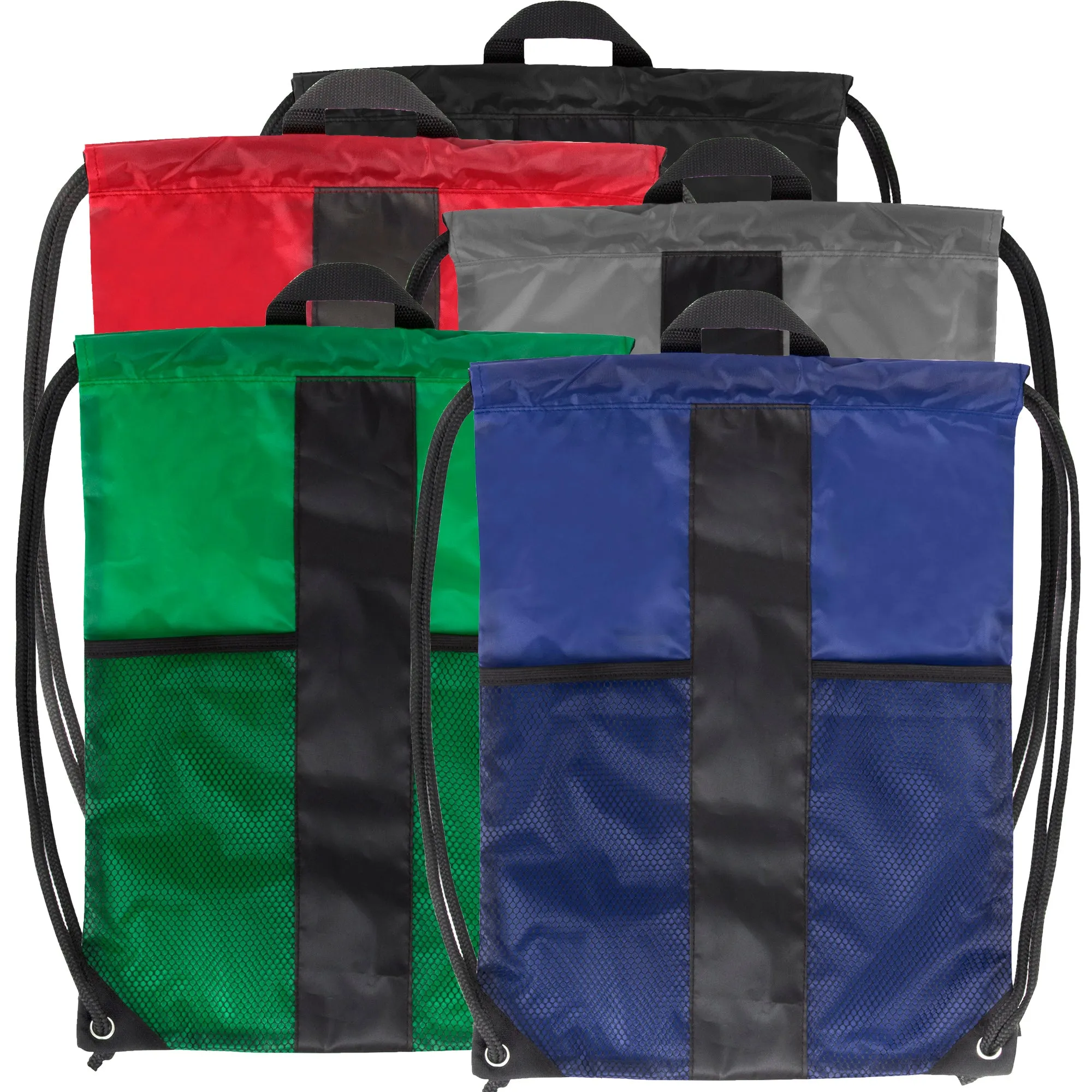 46cm Dual Mesh Drawstring Bag - 4 Colours