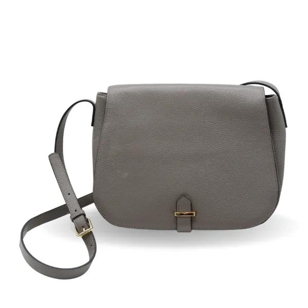 ALBERT PARK - Storm Pebbled Leather Saddle Bag