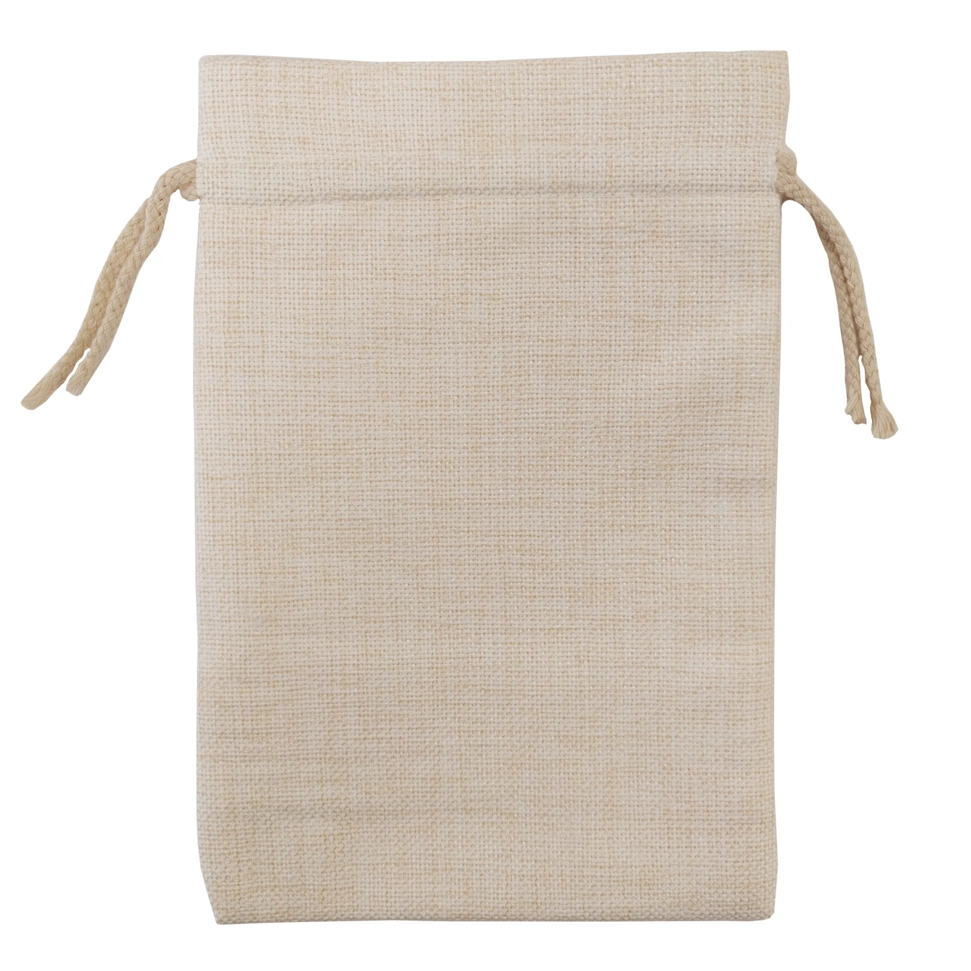 Bags - DOUBLE DRAWSTRING - Thick Linen - 17cm x 25cm