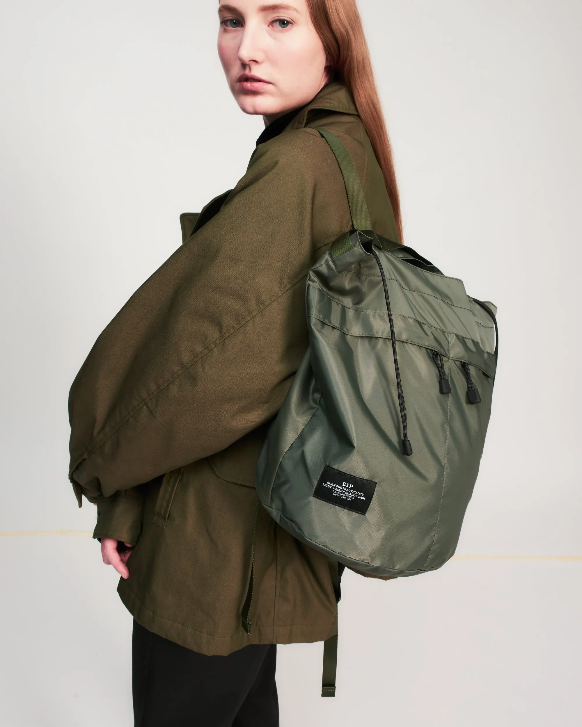 Bags in Progress Bucket Backpack - Khaki Green