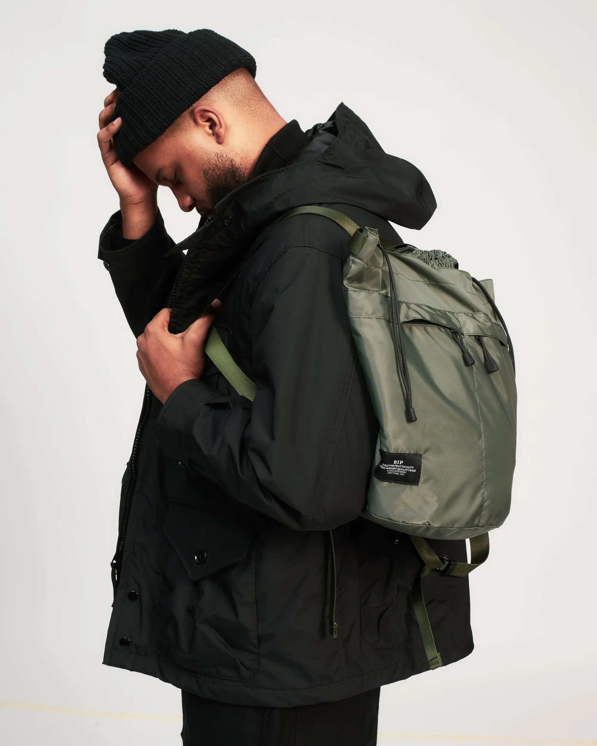 Bags in Progress Bucket Backpack - Khaki Green