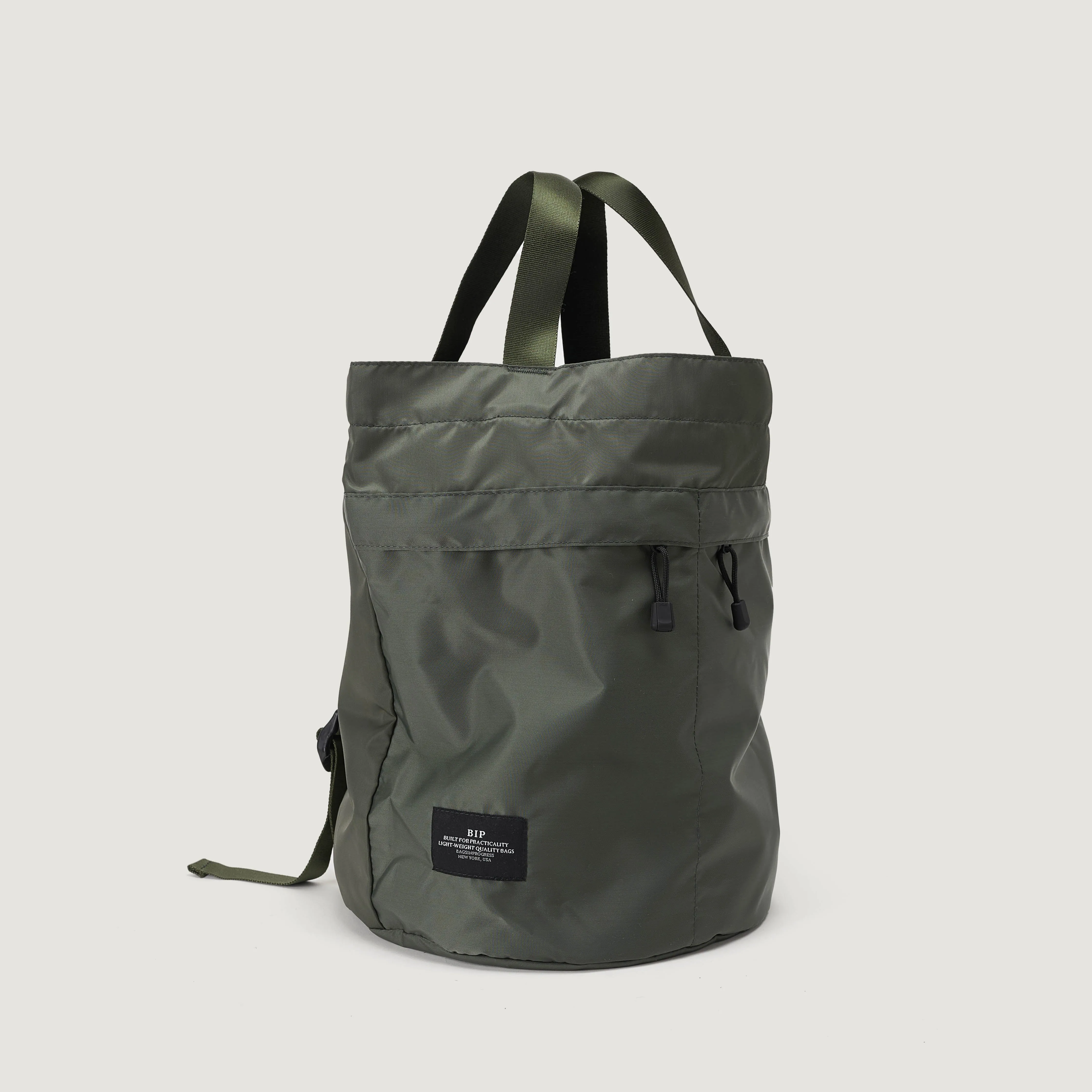 Bags in Progress Bucket Backpack - Khaki Green