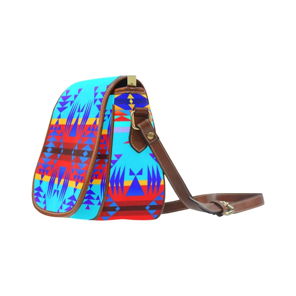 Between the Mountains Blue Saddle Bag/Small