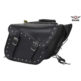 Black Concealed Carry Saddlebag with Studs