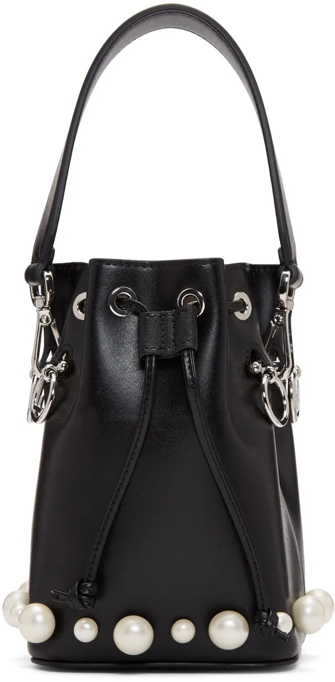 Black Pearl Mini Mon Tresor Bucket Bag