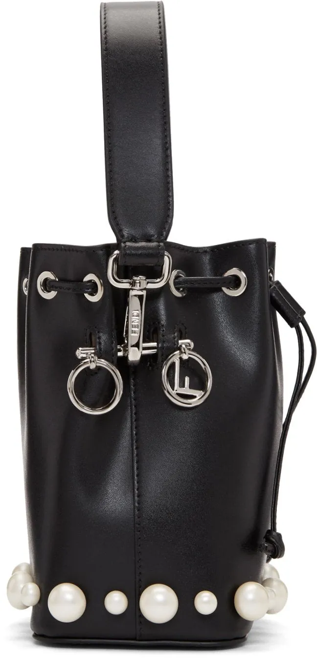 Black Pearl Mini Mon Tresor Bucket Bag