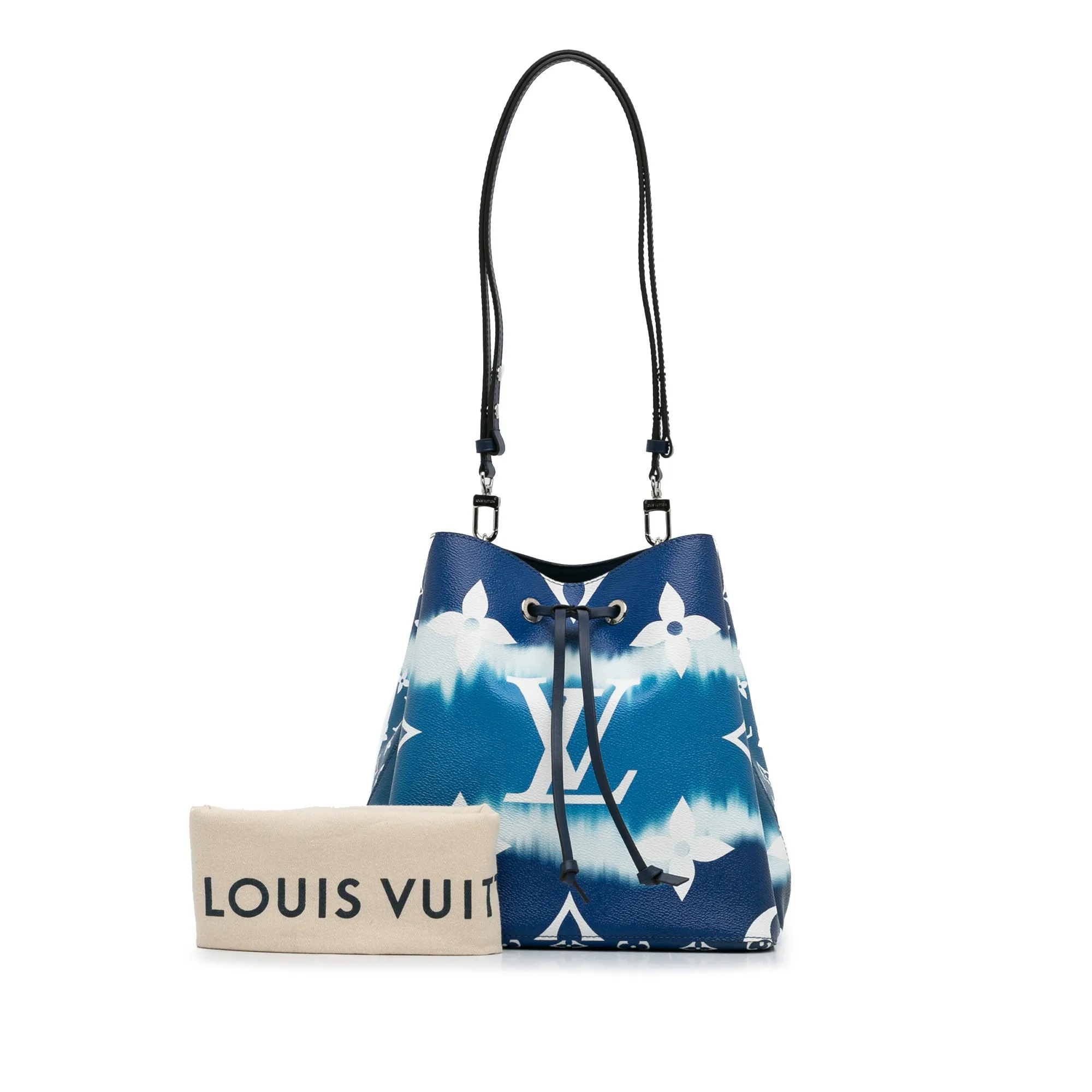 Blue Louis Vuitton Monogram Escale NeoNoe MM Bucket Bag