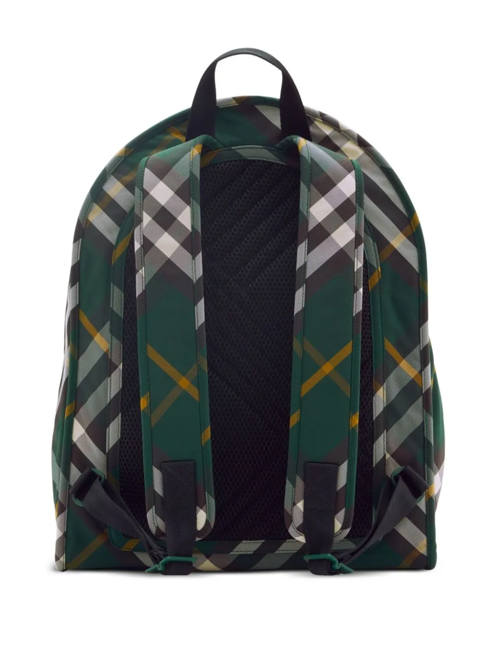 Burberry Men Check Motif Nylon Backpack