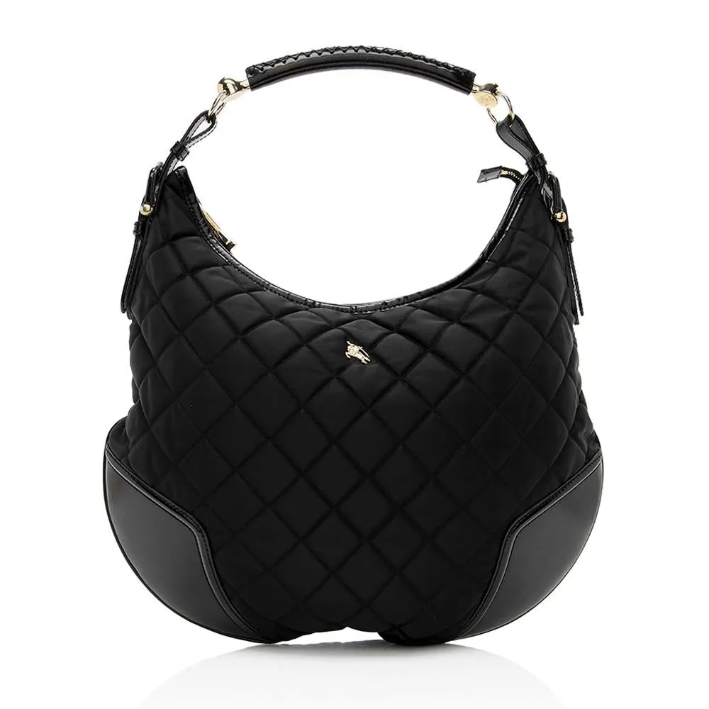 Burberry Nylon Hoxton Hobo (SHF-13792)