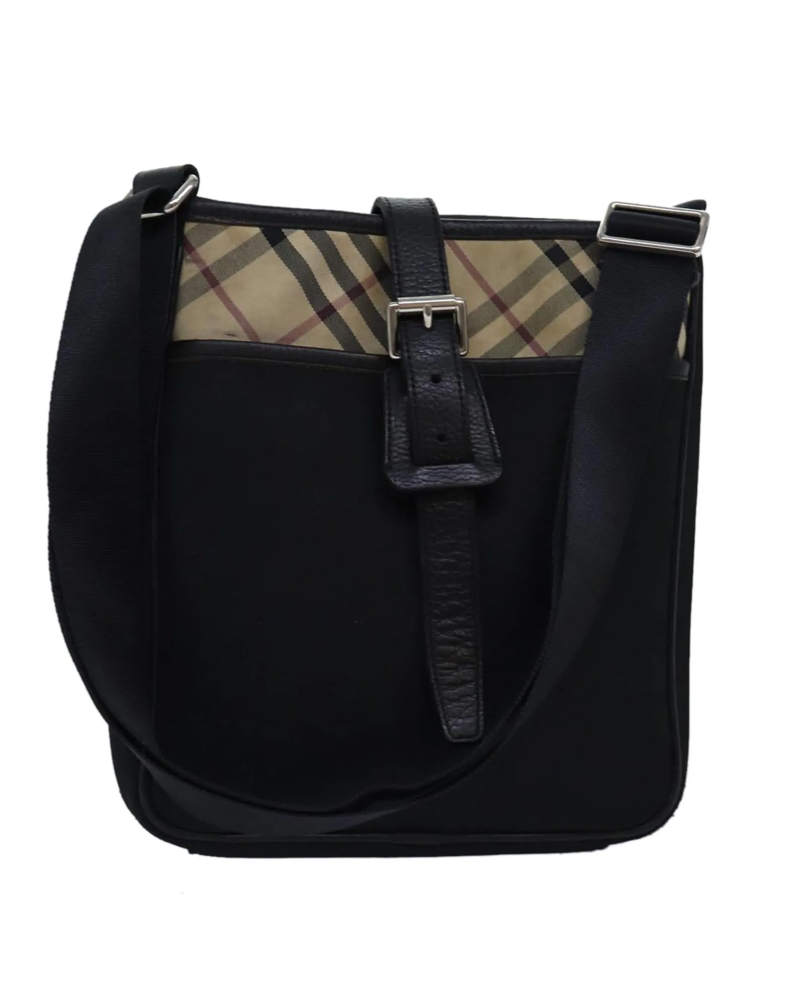 Burberry Small Canvas Messenger Bag Black