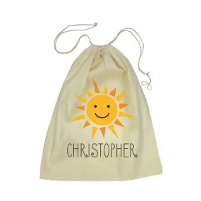 Calico Drawstring Bag - Sunshine