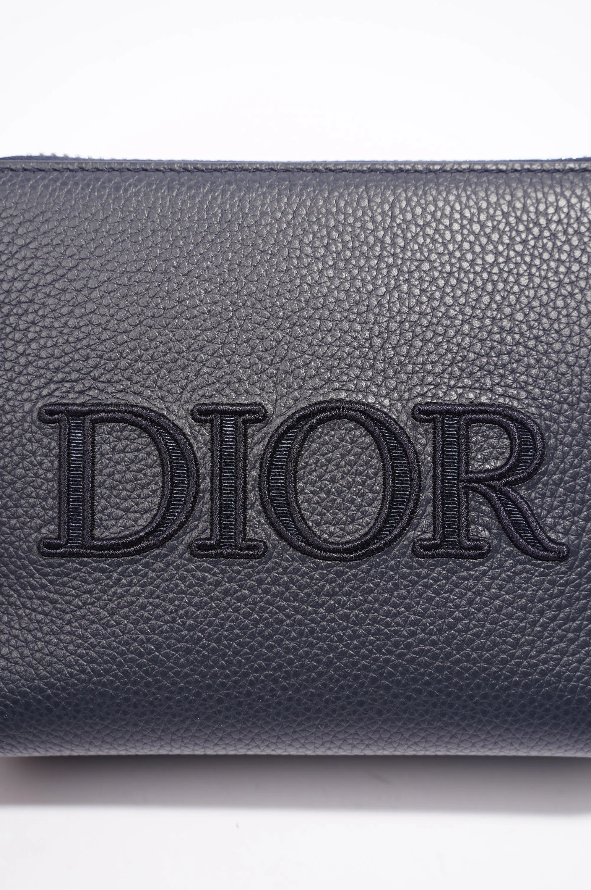 Christian Dior Messenger Pouch Navy Leather