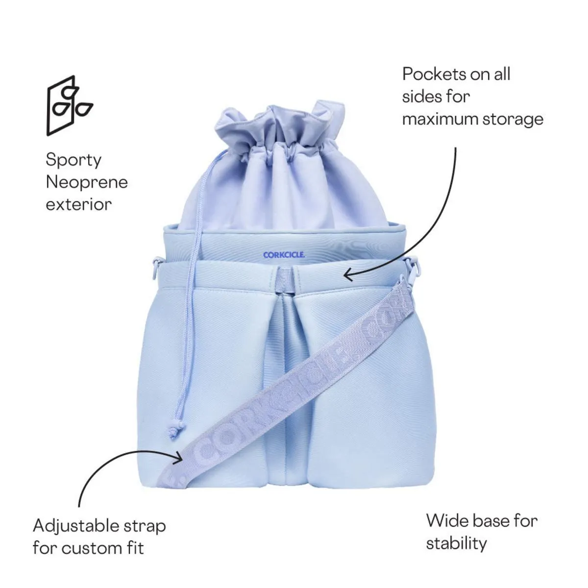 Corkcicle Beverage Bucket Bag - Santorini Neoprene