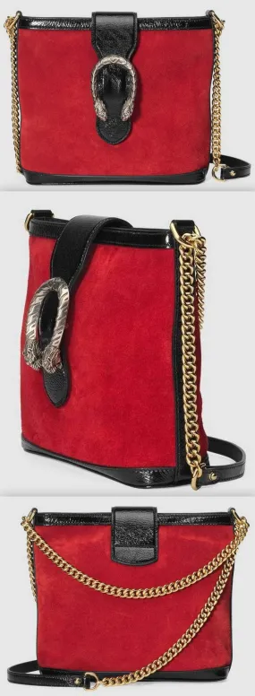 Dionysus Medium Bucket Bag, Red