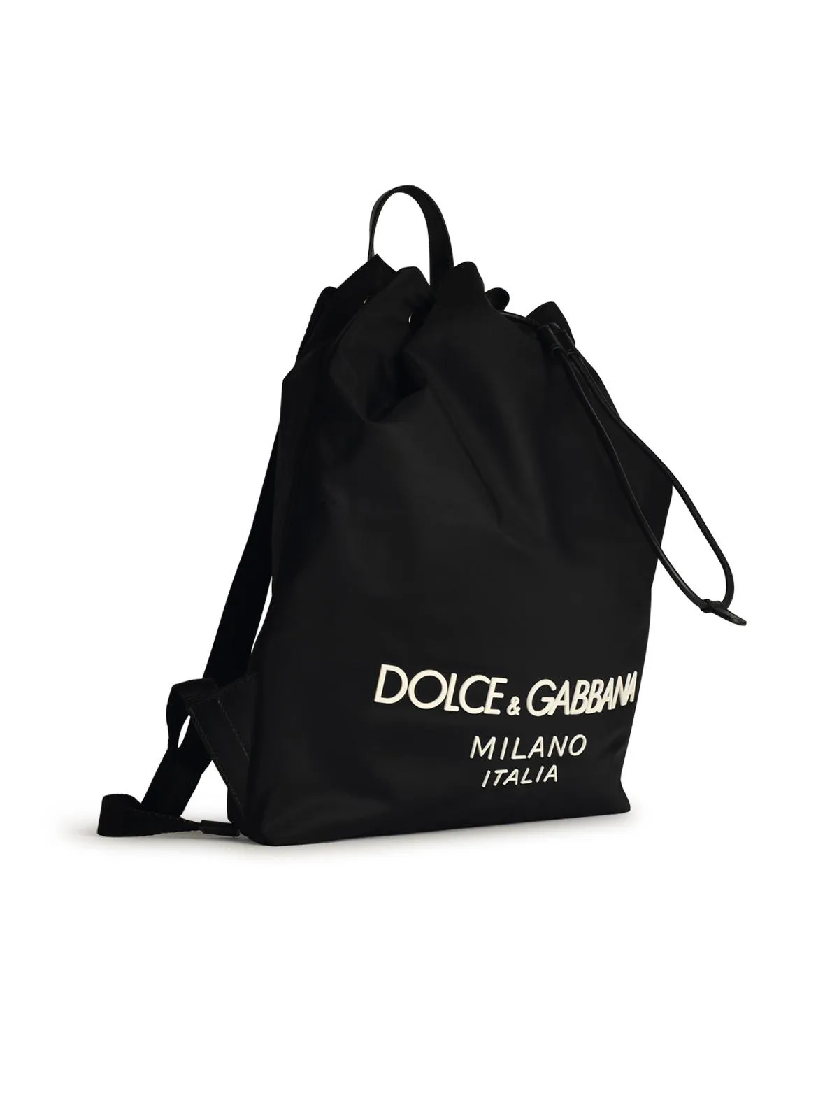 Dolce & Gabbana Black Nylon Backpack Men