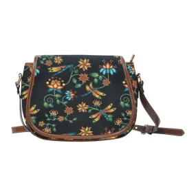 Dragon Lily Noir Saddle Bag/Small