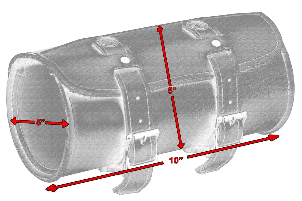 DS4050 Premium Small Leather Round Tool Bag