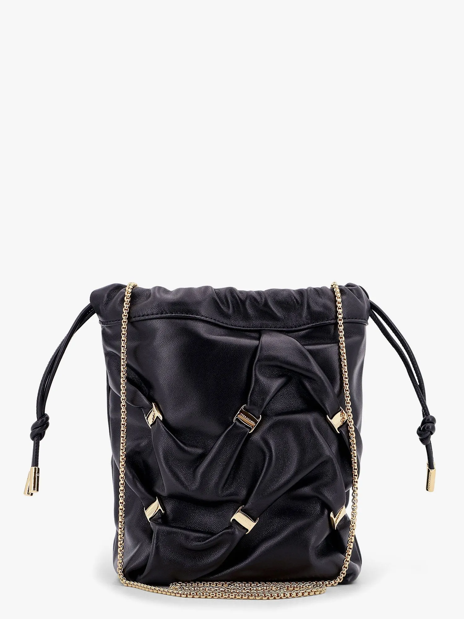 Ferragamo Women Ferragamo Black Bucket Bags