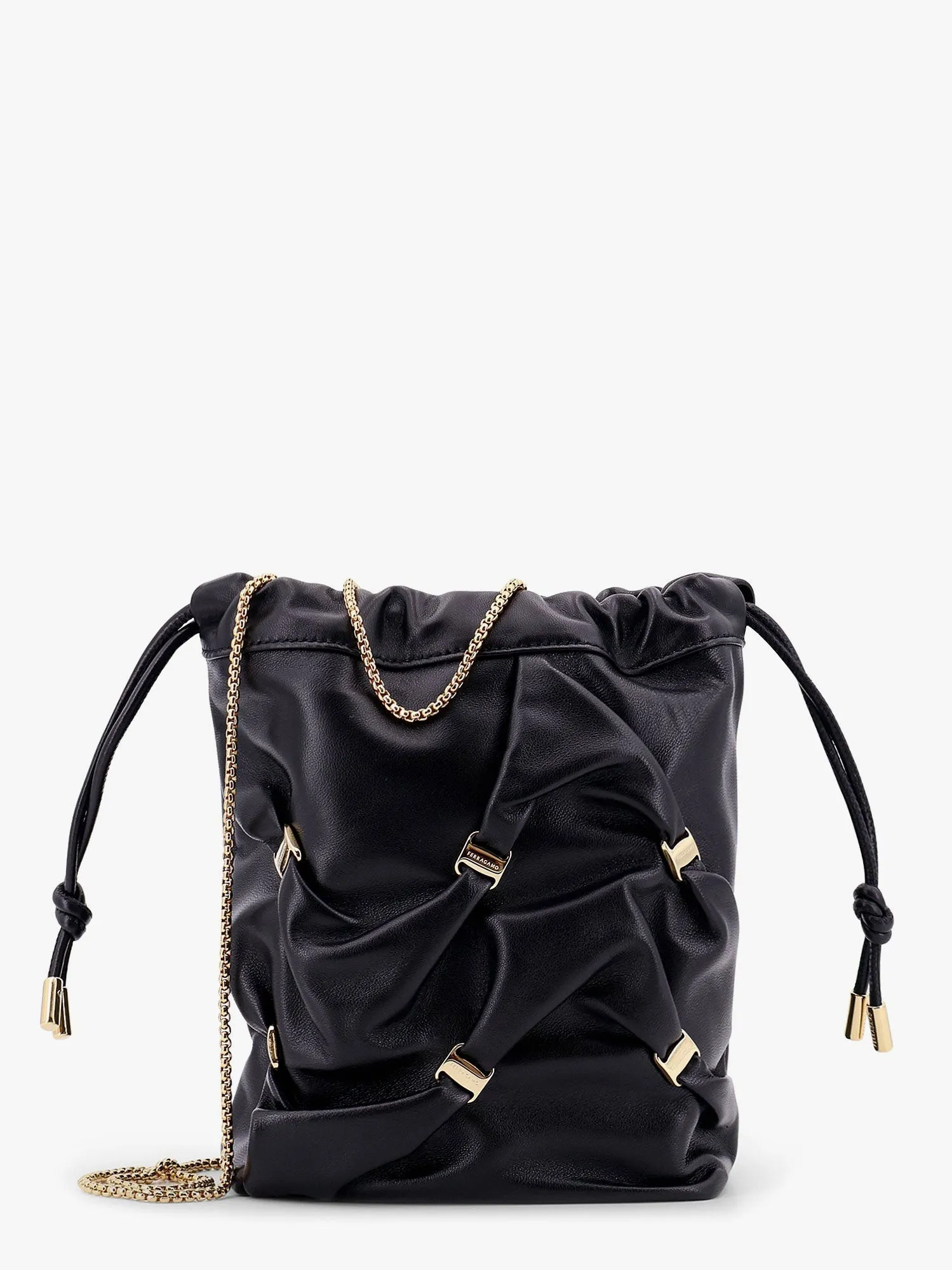 Ferragamo Women Ferragamo Black Bucket Bags