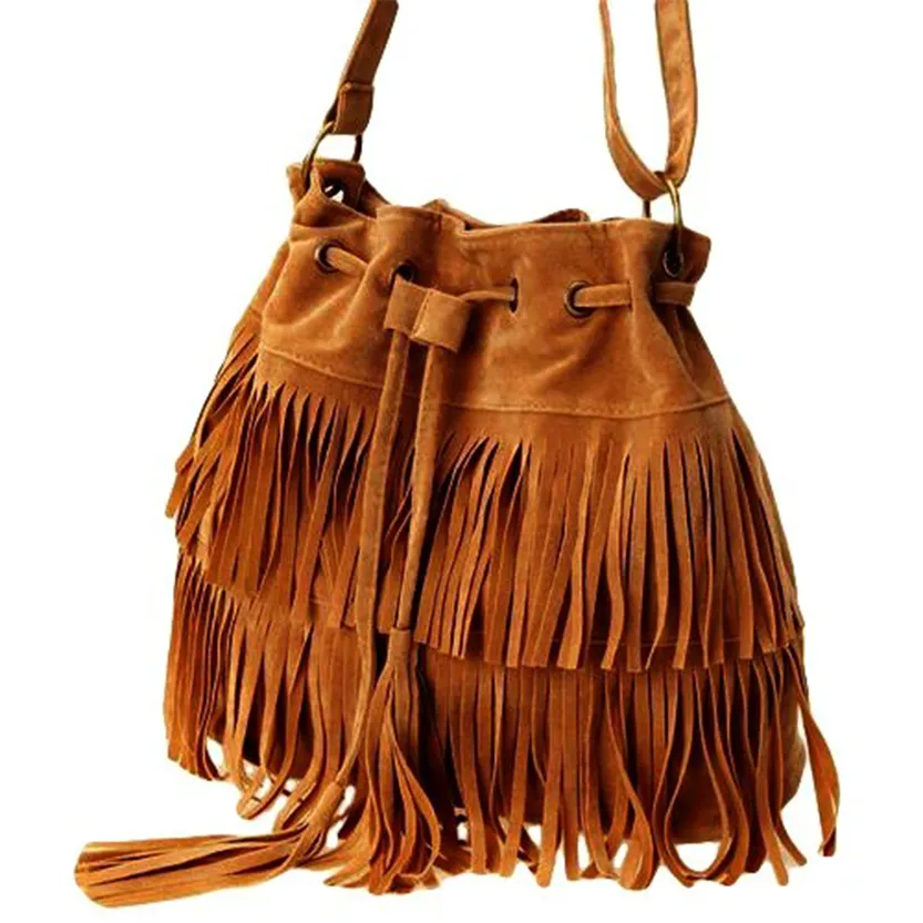 Funki Buys | Bags | Handbags | Women's Fringe Bucket Bag