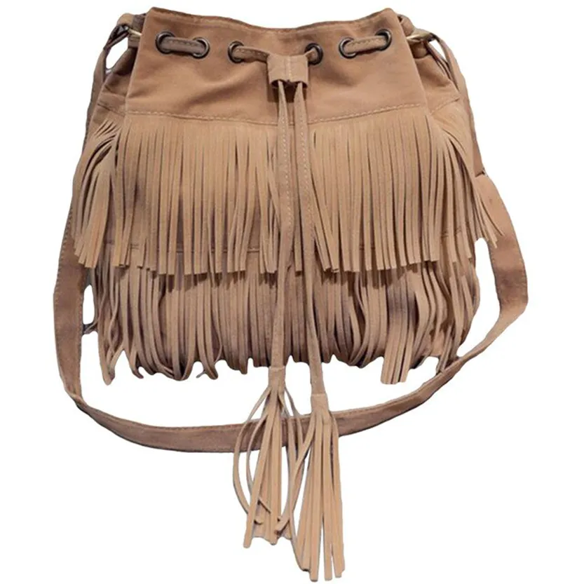 Funki Buys | Bags | Handbags | Women's Fringe Bucket Bag