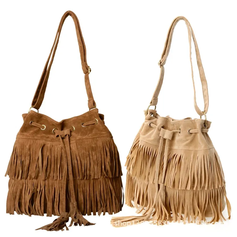 Funki Buys | Bags | Handbags | Women's Fringe Bucket Bag