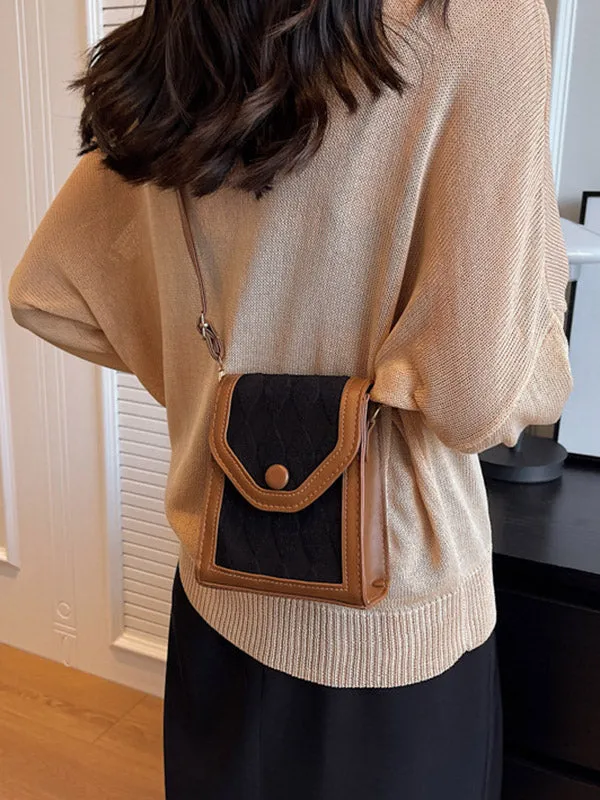 Geometric Split-Joint Crossbody Bags Bags