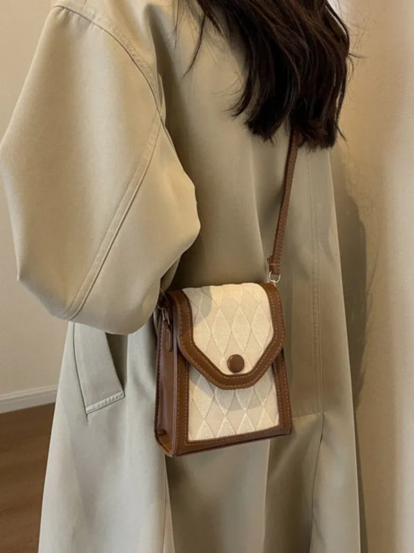 Geometric Split-Joint Crossbody Bags Bags