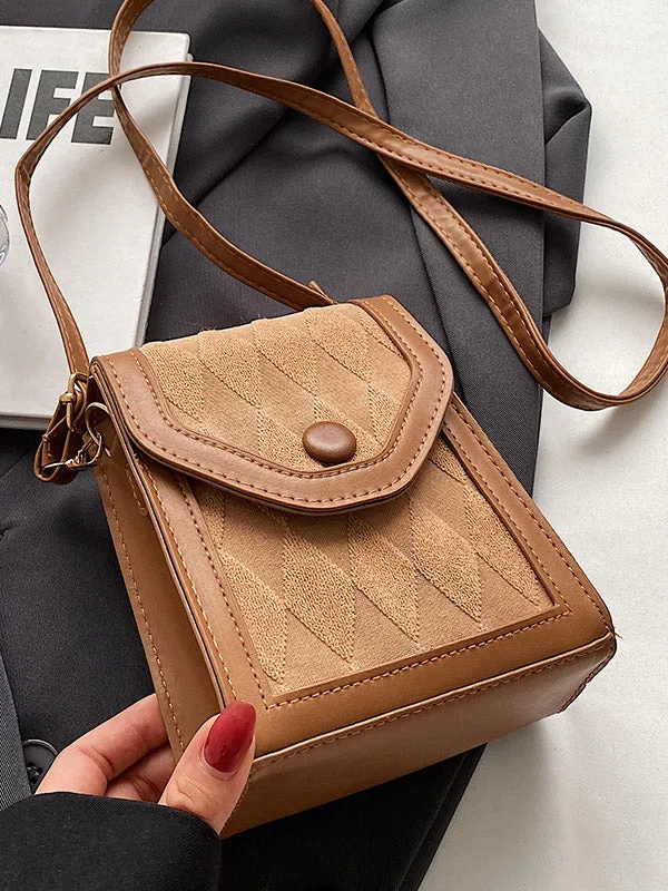 Geometric Split-Joint Crossbody Bags Bags