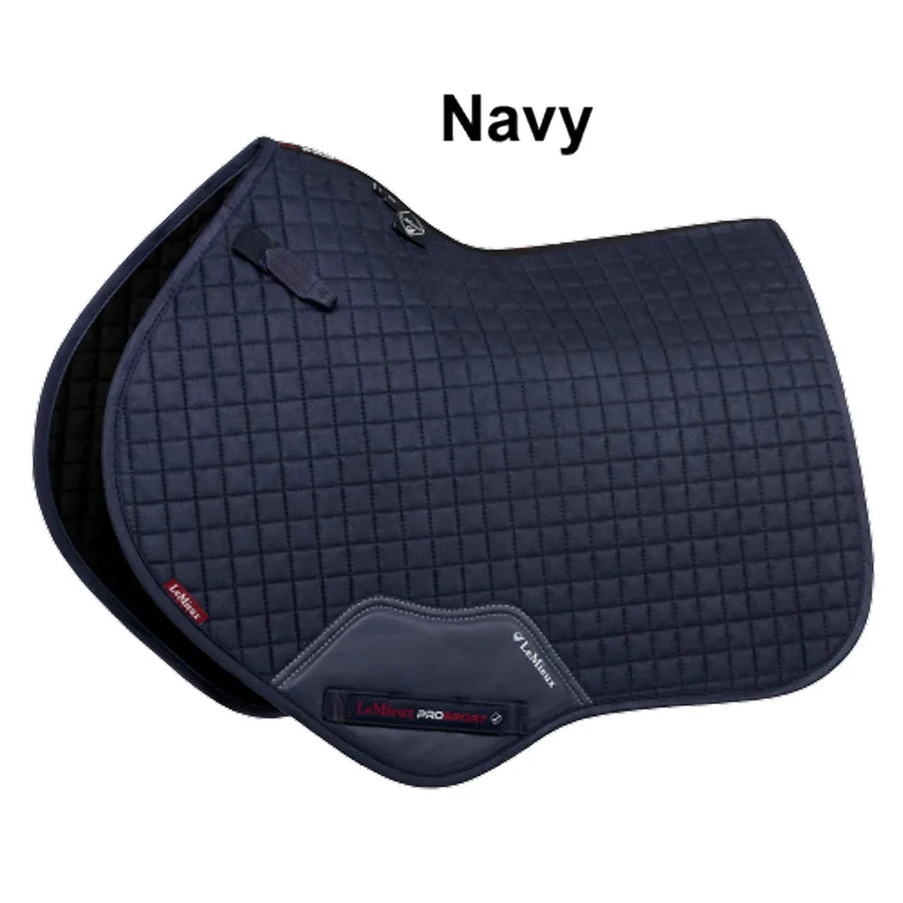 IT01163 LeMieux Suede Close Contact Square English Saddle Pad - Navy