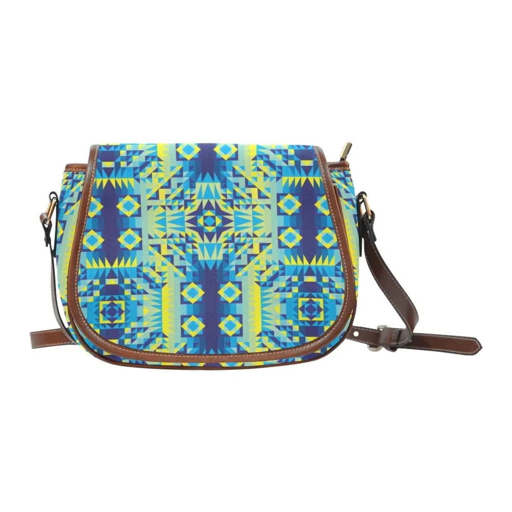 Kaleidoscope Jaune Bleu Saddle Bag/Small