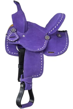 King Series Youth Stratford Suede Barrel Saddle