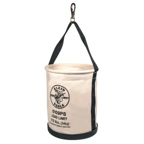 Klein Leather-Bottom Bucket W/ Pocket & Swivel Snap - 5109PS