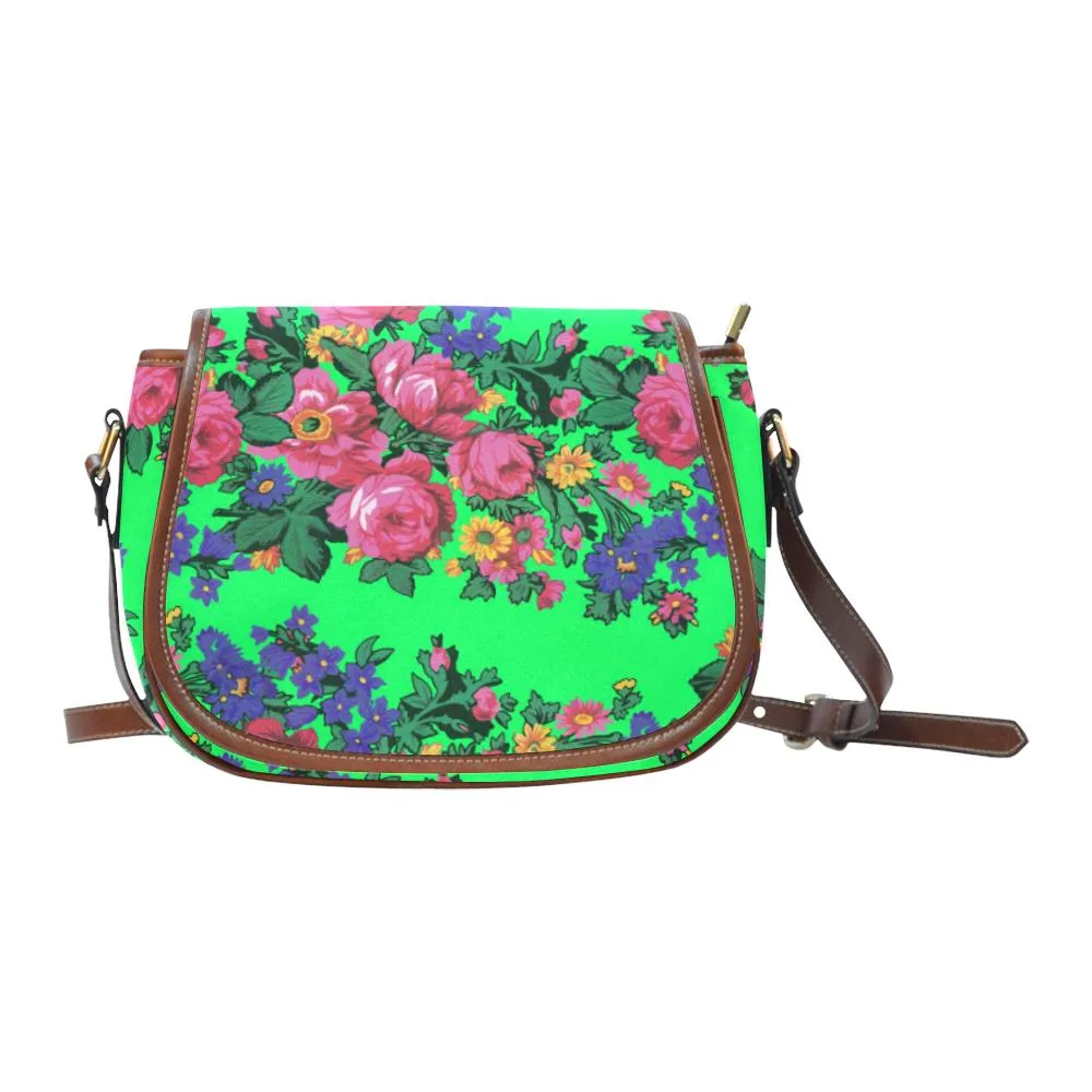 Kokum's Revenge Green Saddle Bag/Small