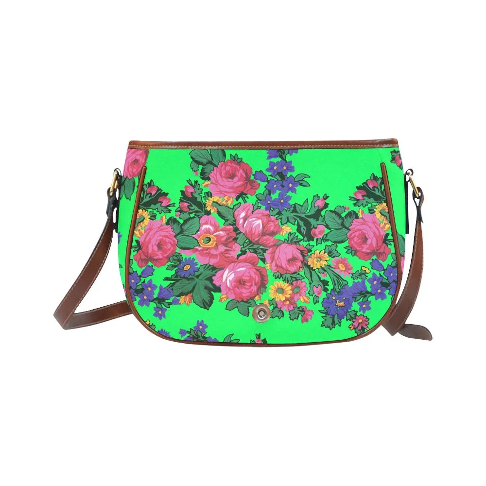 Kokum's Revenge Green Saddle Bag/Small