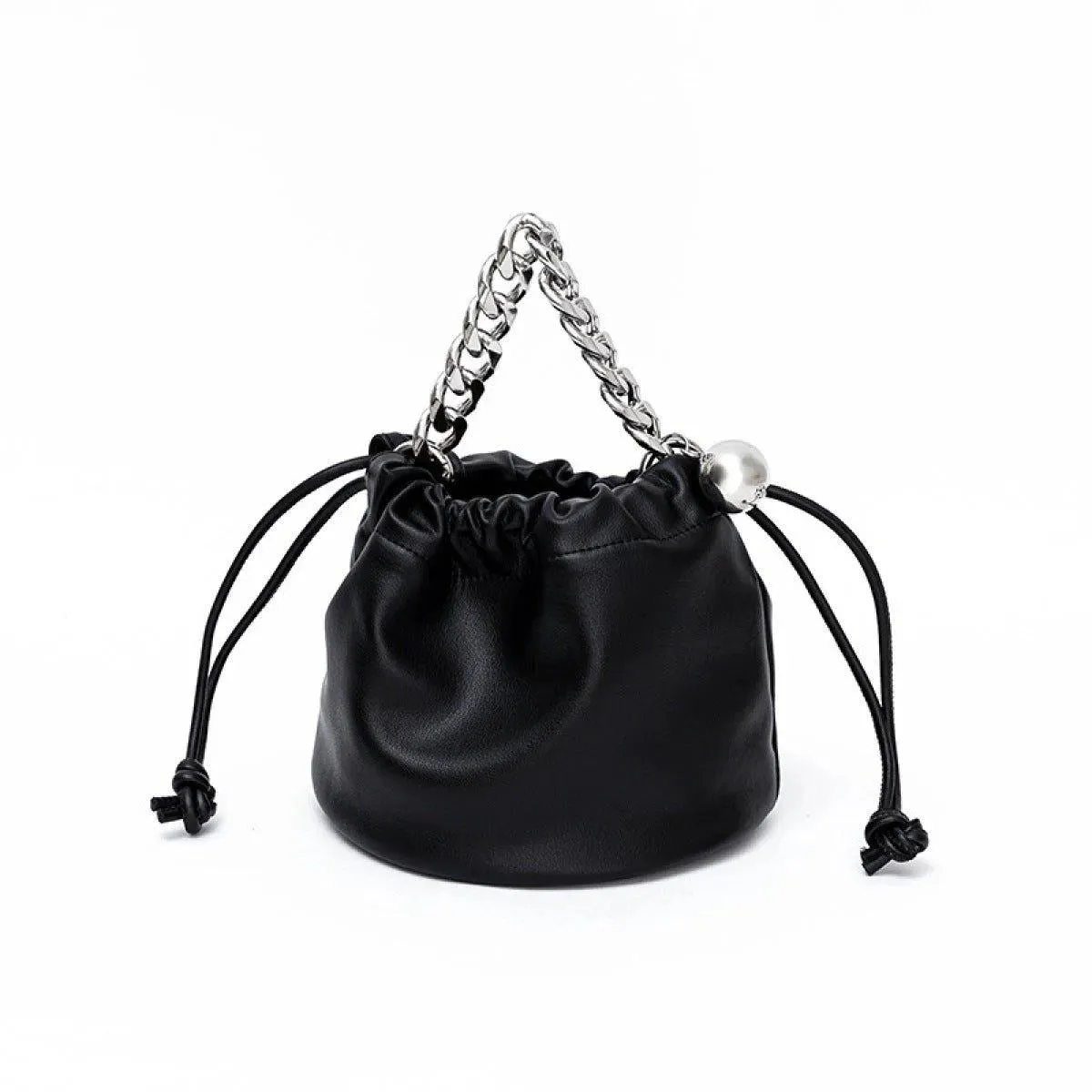 Large Capacity Drawstring Bucket Bag With Removable Handle