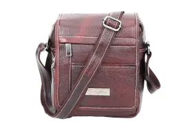 Leather Messenger Bag 90406 (Brown)