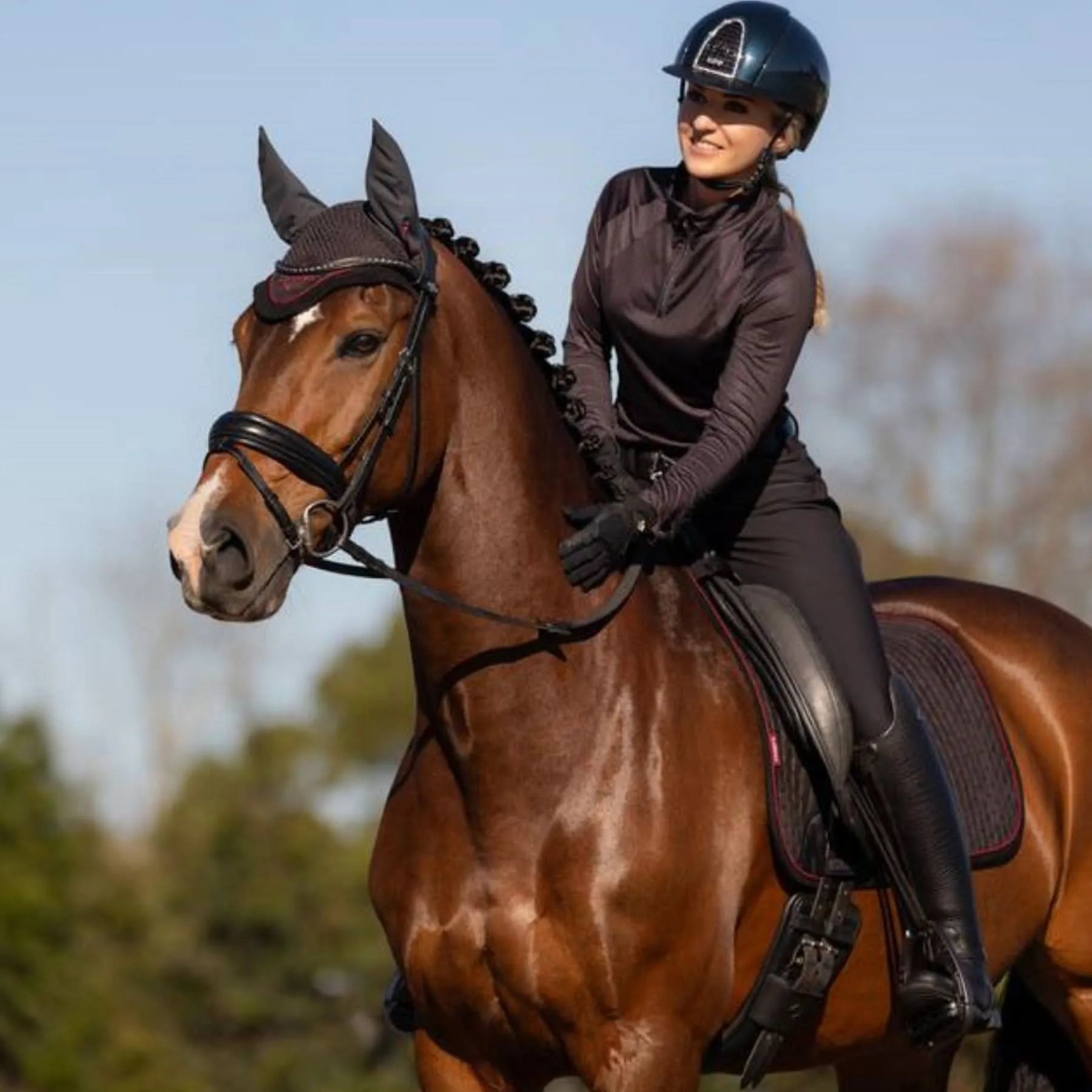 LeMieux Suede Dressage Square - AW24