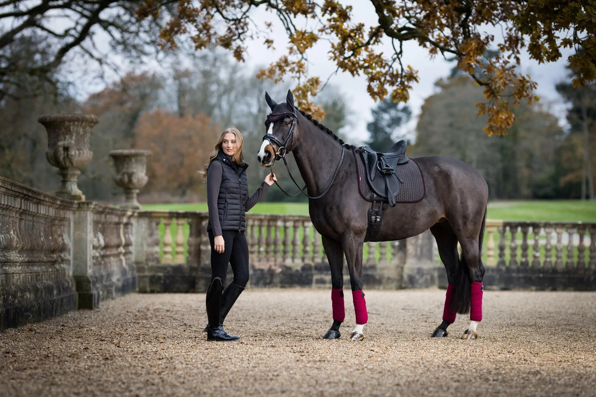 LeMieux Suede Dressage Square Cinder