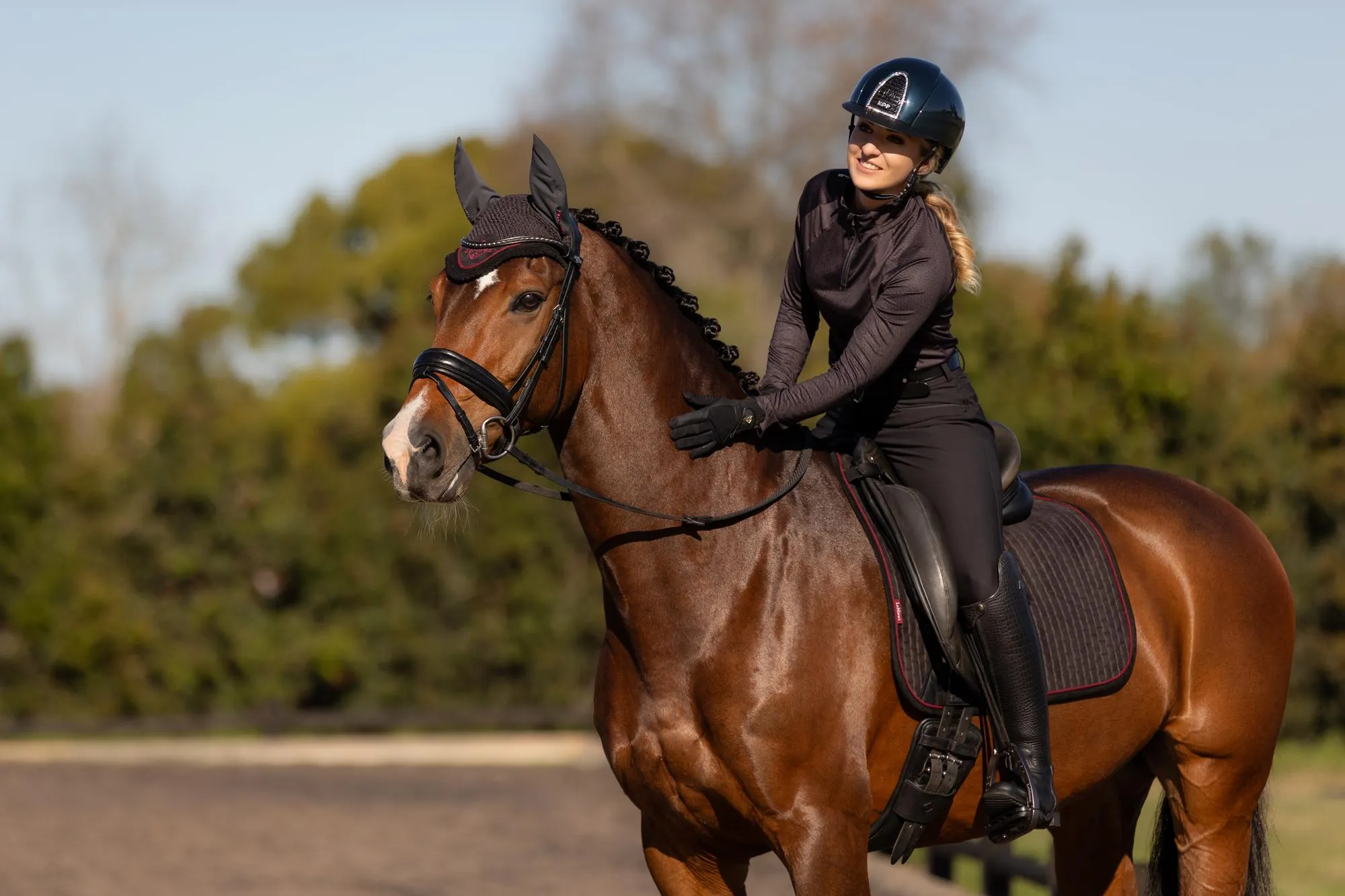 LeMieux Suede Dressage Square Cinder