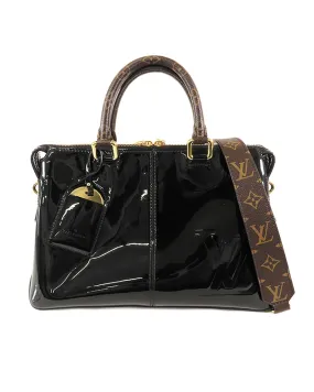 Louis Vuitton Alma BB Patent Leather Handbag Black