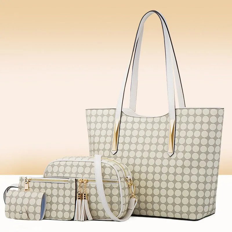 LovelyRLovely Polka Dot Four-piece Bag Set