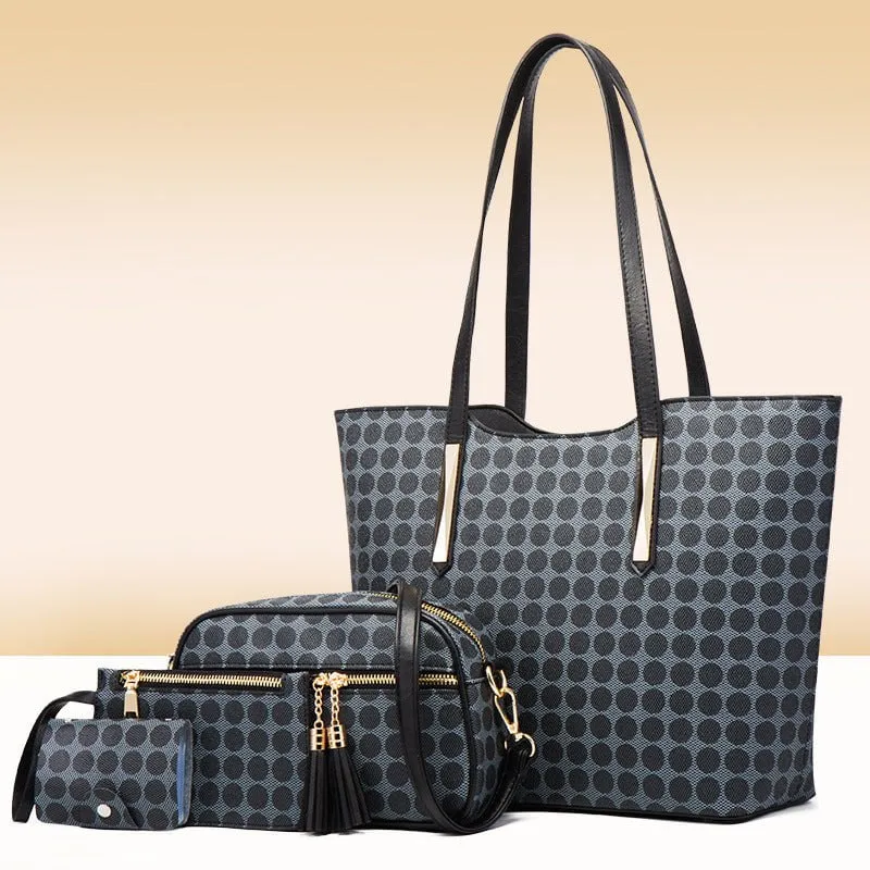 LovelyRLovely Polka Dot Four-piece Bag Set