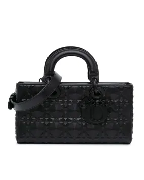 Medium Calfskin Cannage Diamond Lady D Joy Bag with Detachable Strap