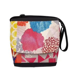 Messenger Bag - Reinforced Tall - Multi Pattern Hot Pink by Laarni and Tita