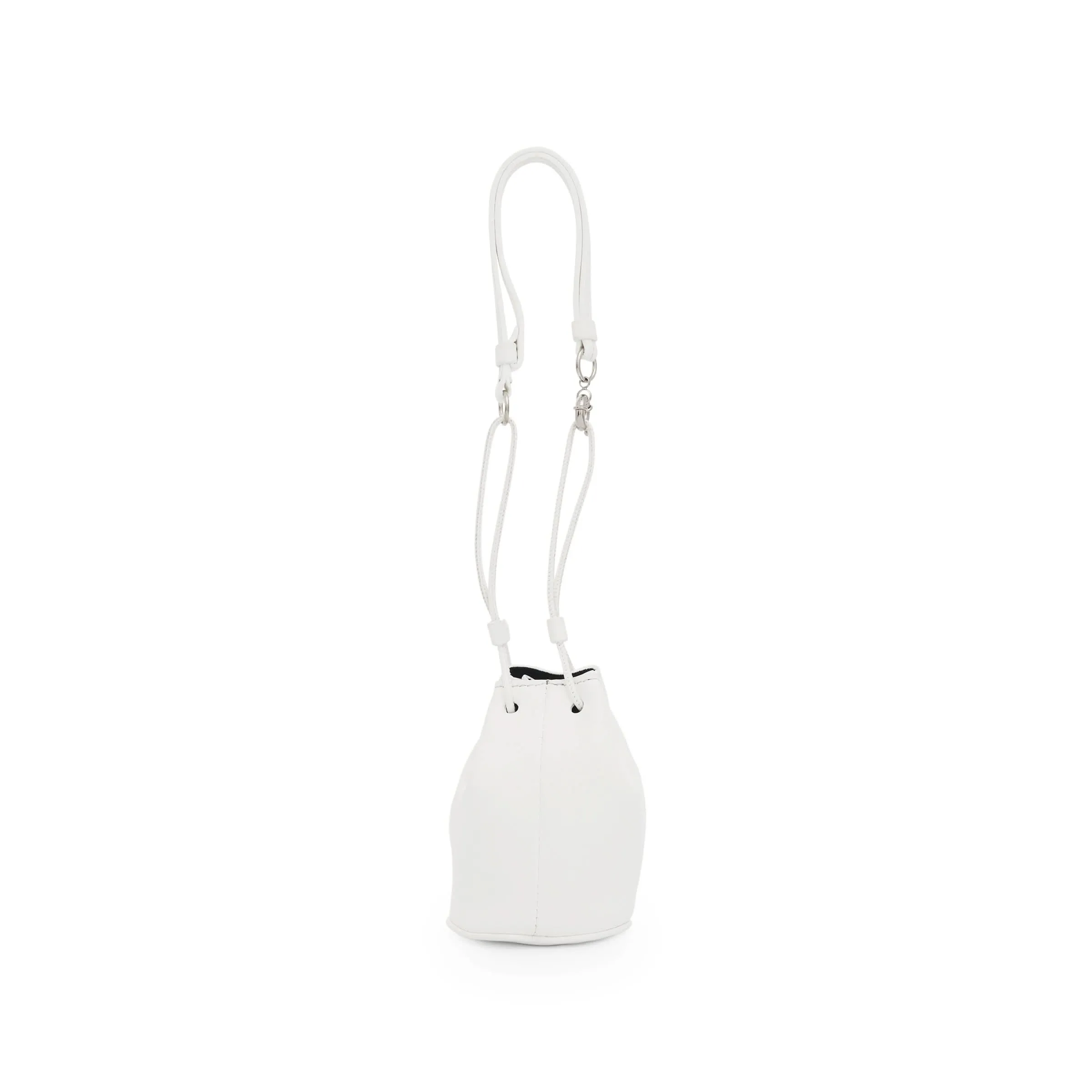 Micro Tabi Bucket Bag in White