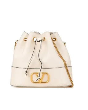 Mini Nappa Leather Chain Link Bucket Bag